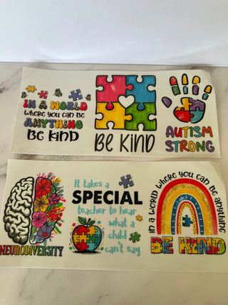 Autism awareness wraps