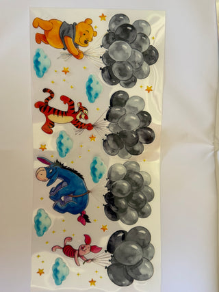 Winnie & friends with balloons wraps