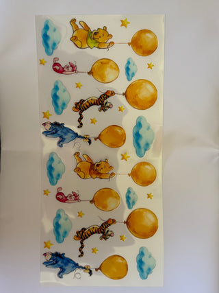 Winnie & friends with balloons wraps