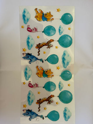 Winnie & friends with balloons wraps