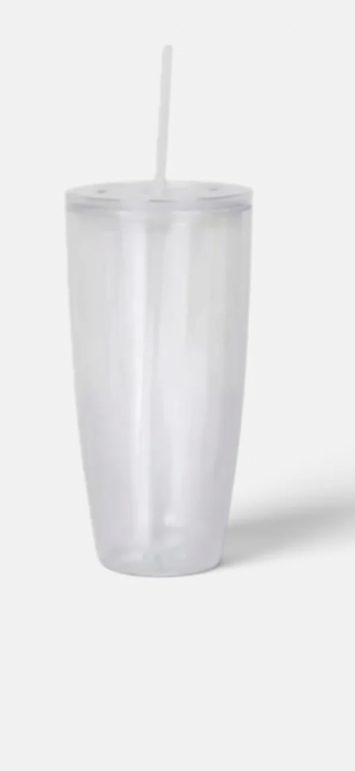 24 oz acrylic curved snowglobe