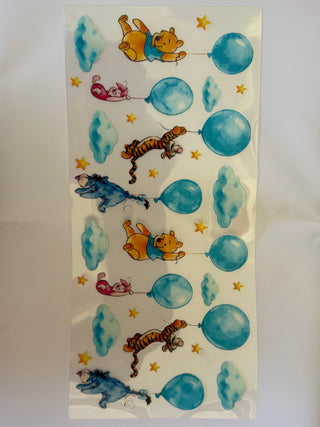 Winnie & friends with balloons wraps