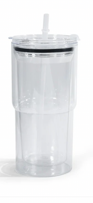 18oz acrylic SnowGlobe Tumbler