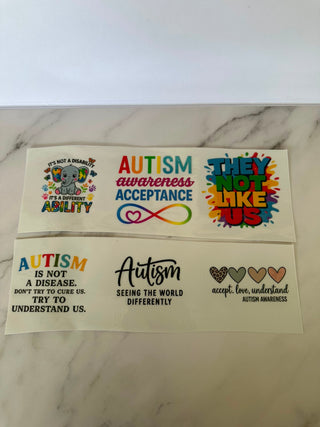 Autism awareness wraps