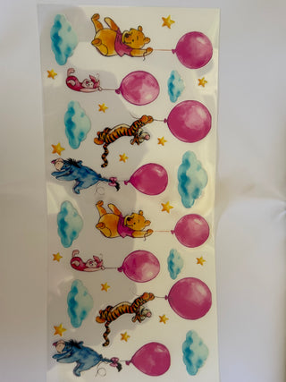 Winnie & friends with balloons wraps