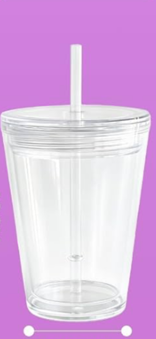 Acrylic Snow Globe Tumbler | 12os | Custom Drinkware