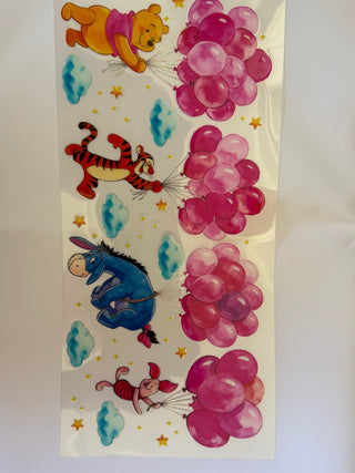 Winnie & friends with balloons wraps
