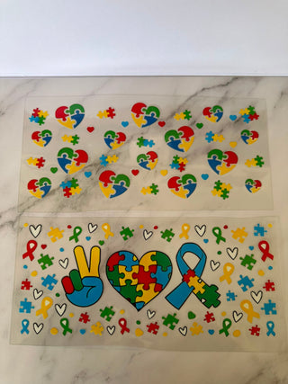 Autism awareness wraps