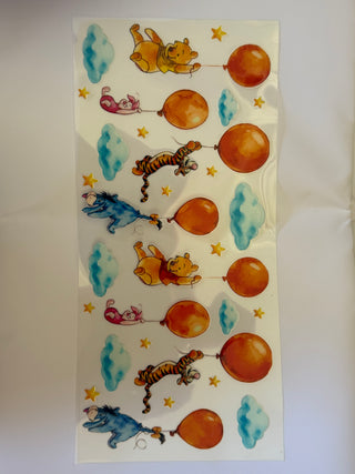 Winnie & friends with balloons wraps