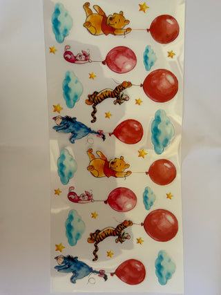 Winnie & friends with balloons wraps