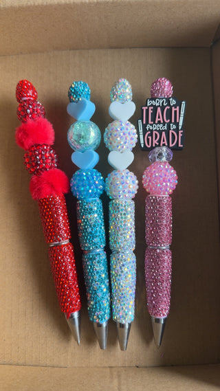 Custom Beaded Pen — Personalised Stationery Gift
