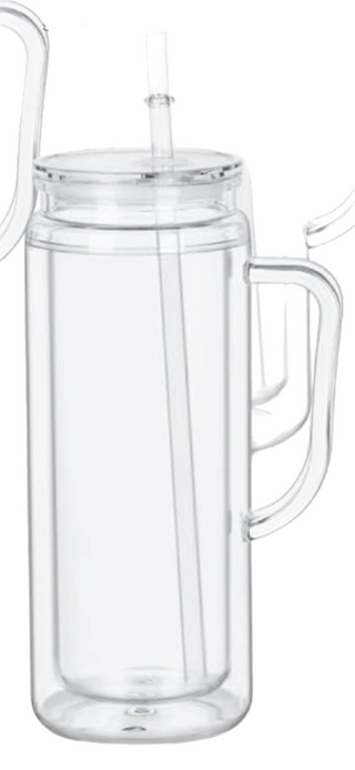 20oz acrylic snowglobe with handle